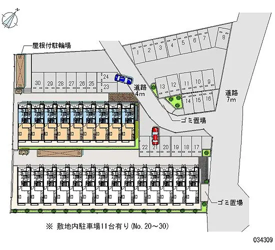 ★手数料０円★川越市笠幡　月極駐車場（LP）